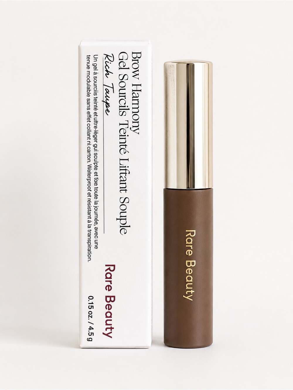 Rare Beauty Brow Harmony Flexible Lifting Gel Rich Taupe NIB